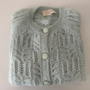NWOT Sezane Sea Foam Green Tonio Cardigan